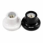supports lampe led socle céramique noir blanc modernes adhésifs vintages compatibles e27