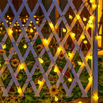 guirlande lumineuse solaire extérieure multicolores clips modernes décoration extérieure nocturne fêtes balcon noël
