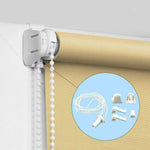 chaîne rideau blanc uniformes moderne clips fixation bouton finition