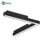 lampe d'angle led noir moderne fixations vis 16w dimmable dali tuya zigbee