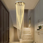 lustre moderne verre chrome plié blanc doré semi encastrée lumière led 6000k 3000k