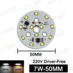 plaque led circulaire 12w 15w 18w diodes blanches moderne ac 220v 240v