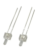 diodes led transparentes jaunes opalescentes rectangulaires sans logo standard pack 100pcs multiples couleurs