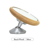 miroir aimanté bois marron argenté moderne minimaliste chambre cuisine salle bains surveillance décoration