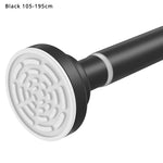 tige rideau noir tige rideau blanc acier inoxydable respectueux environnement moderne sans perçage fixations