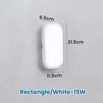 lampe murale moderne surface mounted extérieure led 15w 20w blanc ronde ovale étanche