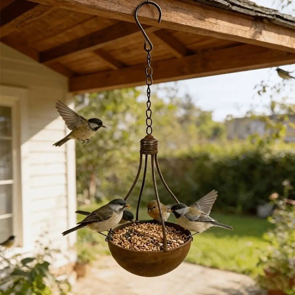 suspension pot suspendu bronze doré classique chaîne crochet fleurs plante succulente graine rustic vintageextérieur