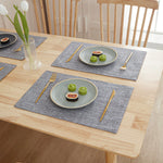 tapis table rectangle lin respectueux environnement isolation thermique facile nettoyage hygiène