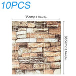 décoration murale adhésive brique texture moderne panneau noir rose marron rustique