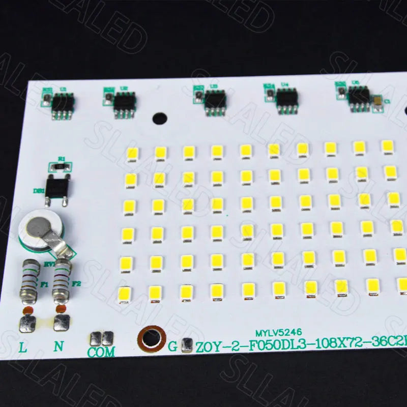 éclairage commercial led 20w 50w 100w smd 2835 blanc matrice diodes opacité électronique condensateurs
