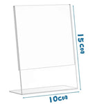support photo transparent moderne cadre double face 15cm 10cm publicitaire sans motif