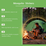 autocollants anti moustiques huile citronnelle stickers camping plage sécurité longue durée