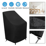 housse protection chaise jardin oxford polyester imperméable noir moderne 80cm 120cm echangetable