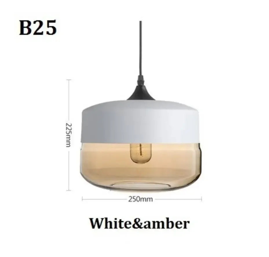 suspension lumineuse moderne pendentif verre noir transparent contemporain fixation câble luminaire salle manger chambre