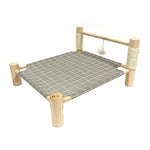 lit chat gris rose bleu moderne carreaux pois rayures tissu bois opacité