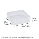 boîtes rangement transparentes poignées modernes petites pièces accessoires boîtes polyvalentes