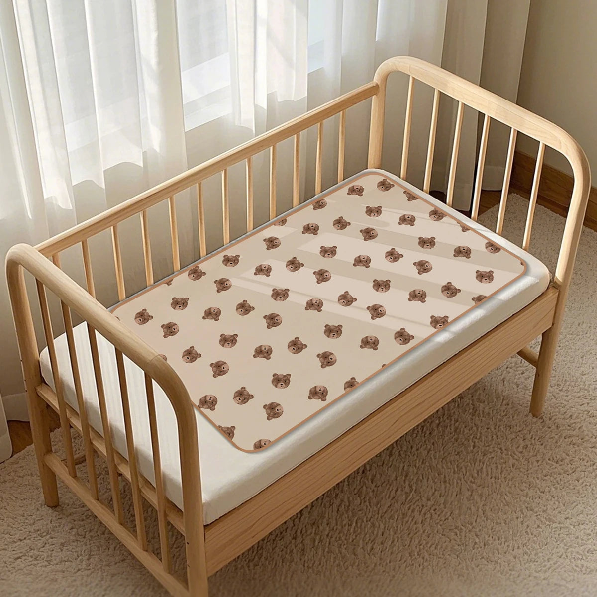 coussinets anti urine imperméables lavables tapis d'urine protection lit enfant ans imprimé animaux motifs