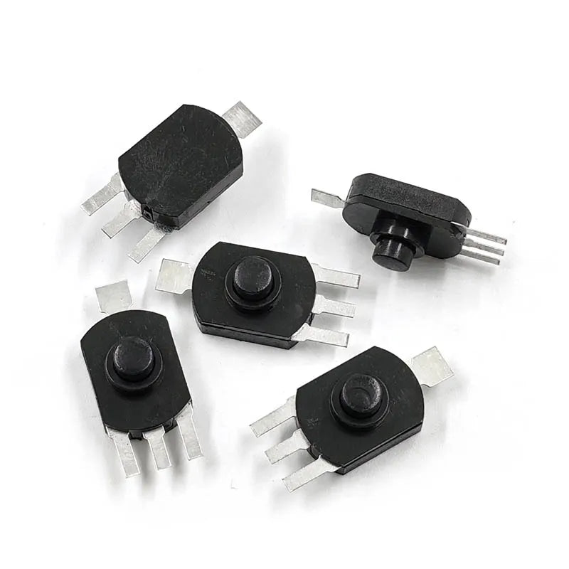 interrupteur bouton pression noir moderne certifié rohs ccc cqc 27.6mm 17.2mm 4.8mm 3modes 5ans