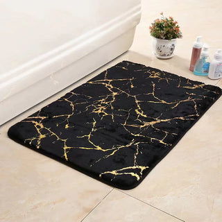 Tapis de bain en fourrure douce extra grand pour salle de bain - Noir, Bleu, Blanc, Rose, Vert