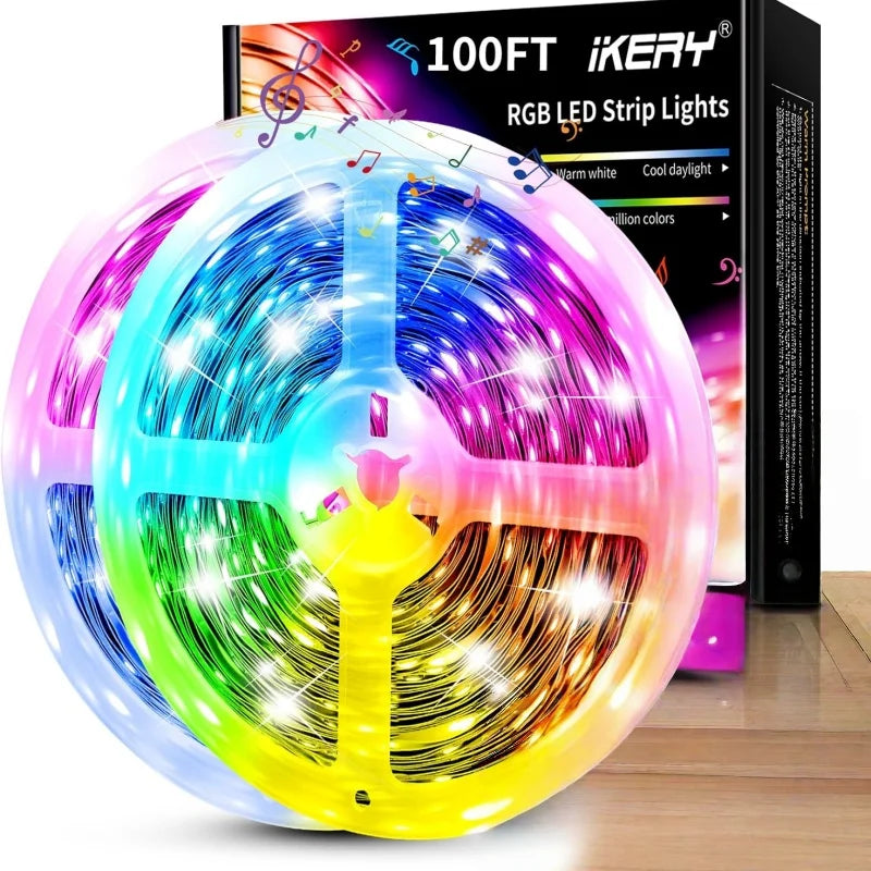 ruban led multicolore 5v adhésif moderne télécommande synchronisation musicale 18led 20m