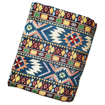 tissu jacquard ethnique coton polyester motif géométrique décoratif sac coussin rideau artisanat