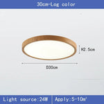 lampe led moderne noyer bois grainé ultrafine chambre salon blanc chaud