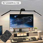 lampe led noir moderne flexible bras ajustable clip facile contrôle tactile