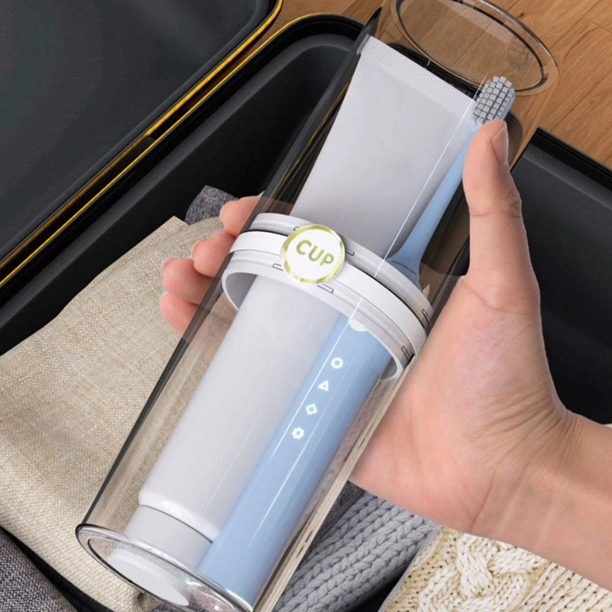 porte brosses dents voyage tasse rangement transparent moderne brosses électriques tubes dentifrice minimaliste
