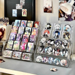 présentoirs transparents cartes collection figurines badges décor kawaii anime manga supports almacenamiento