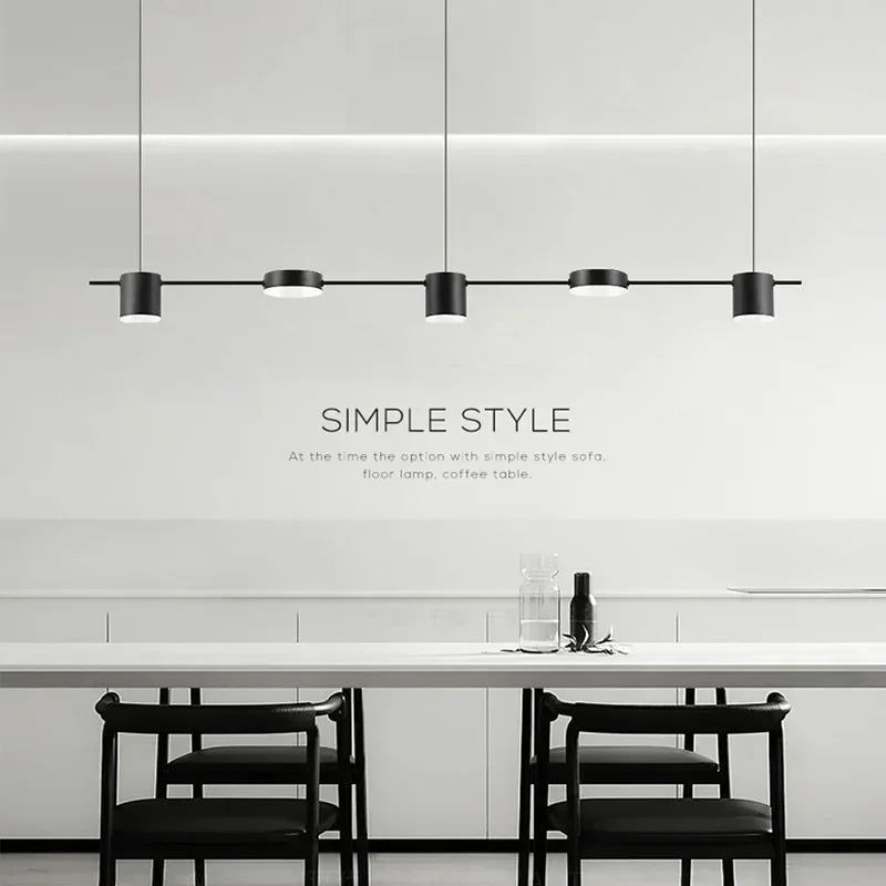 luminaire suspension led moderne rond noir or salon cuisine chambre