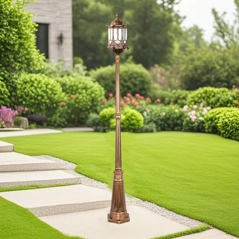 lanterne vintage extérieure fer ip65 led noir bronze classique