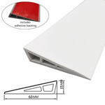 tapis seuil noir rayures moderne adhésif pvc imperméable maison entrée