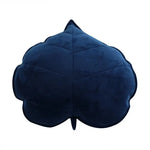 coussin rond imprimé feuilles velours amovible lavable moderne adultes multicolore
