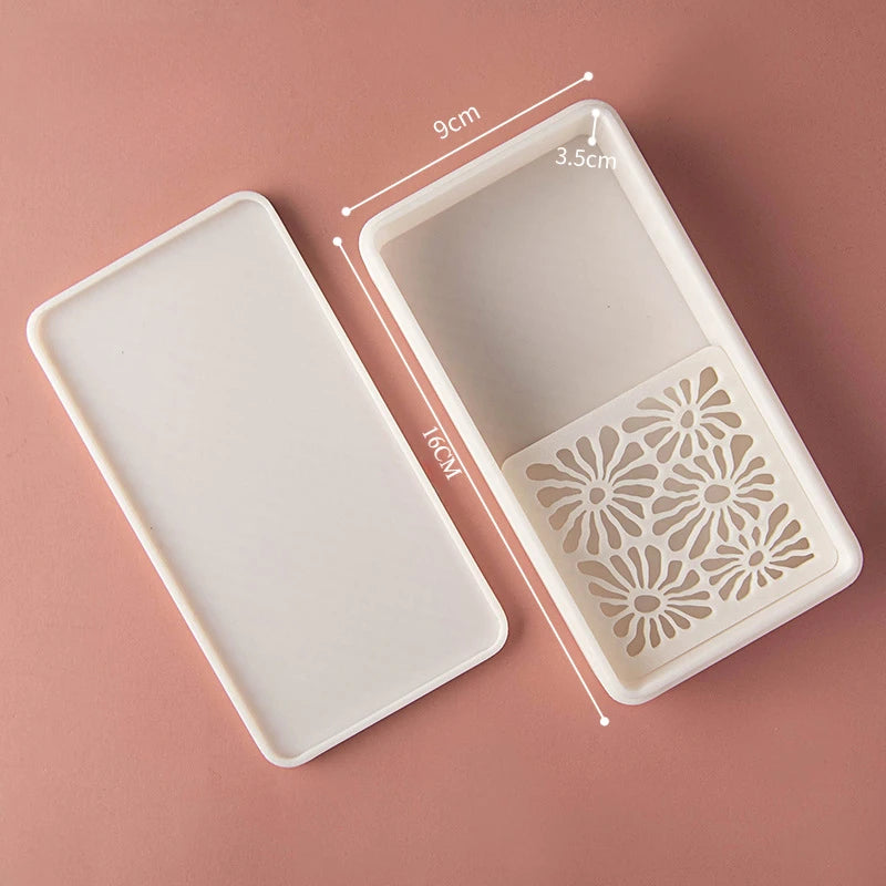 boîte savon moule biscuit motif floral couleurs rose blanc japonais