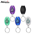 porte clés lampe torche led transparent violet vert bleu blanc noir moderne pratique