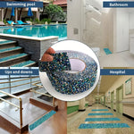 ruban anti dérapant adhésif puissant bleu vert blanc noir moderne granulaire durable sécurité maison