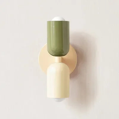lampe murale moderne minimaliste noir vert olive rouille rose chambre cuisine salle manger