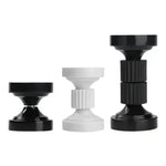 Boutons manchette modernes vis réglables noir blanc texture denture