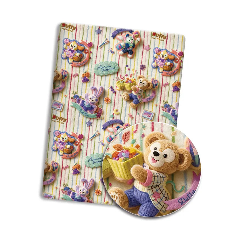 coussin décoratif enfantin motif lapin ours coeur étoile rose violet beige blanc coton