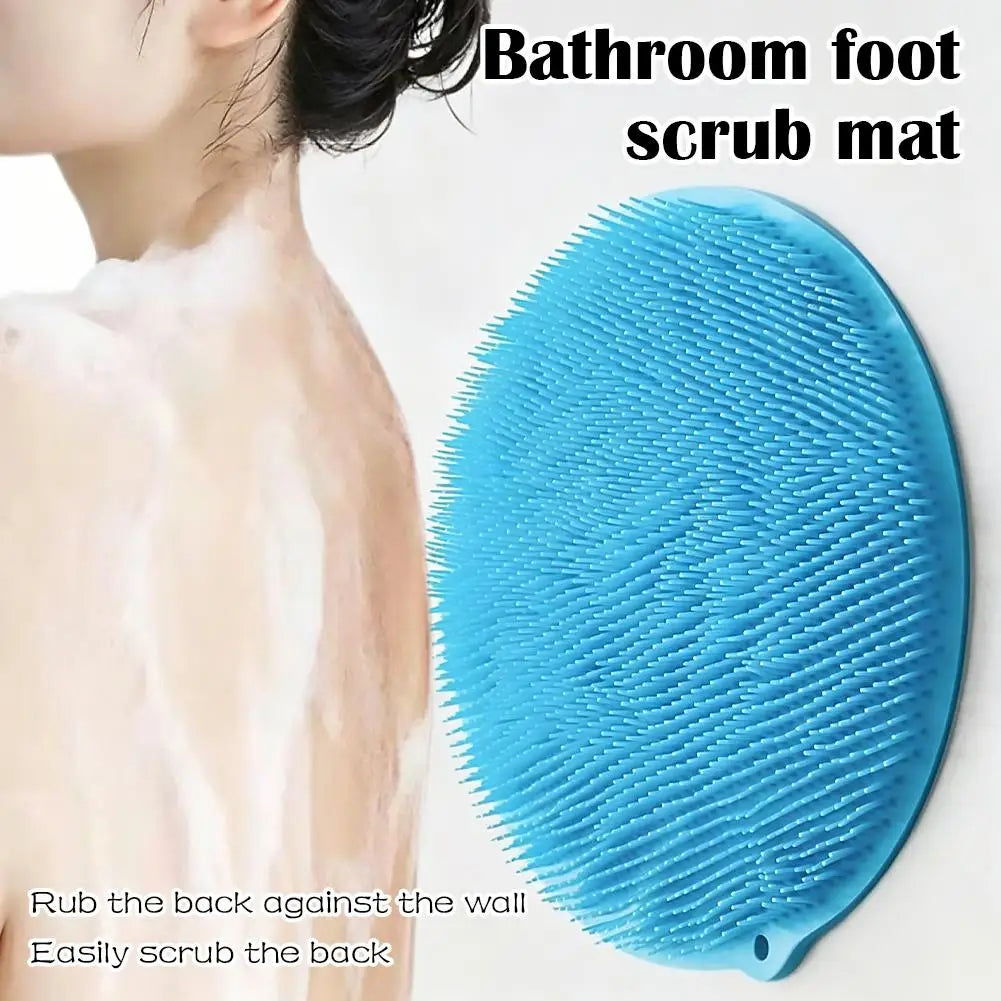 tapis bain nettoyage pieds rose vert violet bleu pointes ergonomique adhésif 26cmx26cm