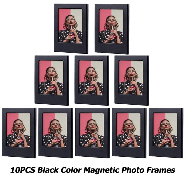 cadres photo magnétiques bleu clair rose noir blanc vert orange gris jaune modernes minimalistes