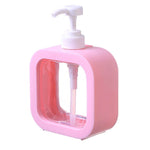 distributeur savon liquide transparent violet noir rose blanc moderne minimaliste rechargeable salle bains cuisine