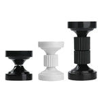 Boutons manchette modernes vis réglables noir blanc texture denture