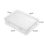 boîtes rangement transparentes modernes réutilisables pvc clips fermeture multifonctionnelles articles câbles organiser sans motif