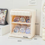 présentoir mural figurines animaux motifs colorés moderne blanc rose jaune vert suction salon chambre