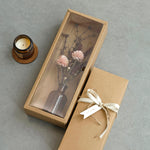 vase moderne fleurs séchées pivoine beige anniversaire mariage décoration intérieure festive baby shower