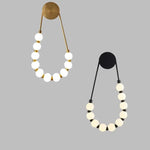 lampe murale moderne rondes blanc doré cuisine chambre salon entrée éclairage quotidien led deco