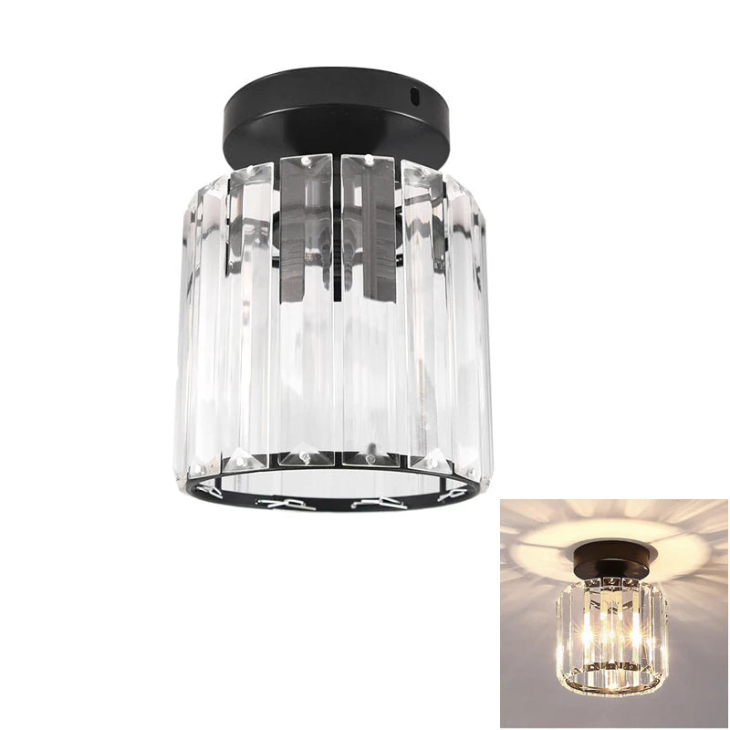 Lampe moderne or noir transparent acrylique éclairage chambre entrée étude