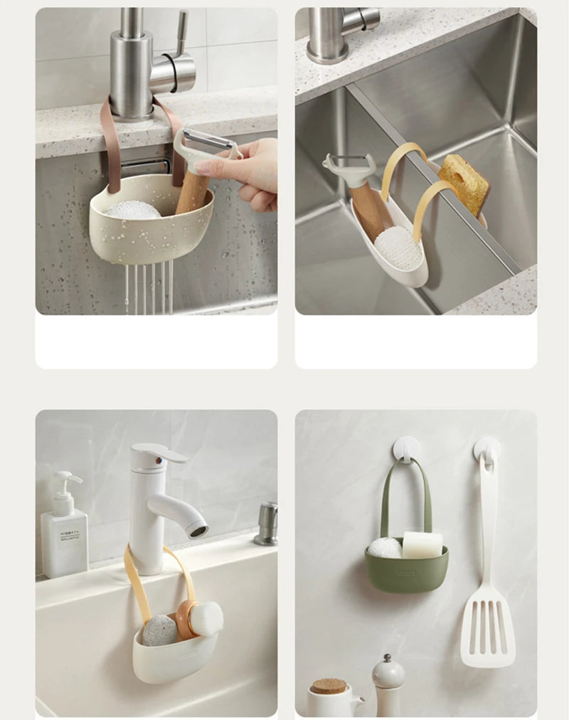 porte savon moderne silicone couleur beige vert olive utilisation multiple drainage adhésif fixe brosse