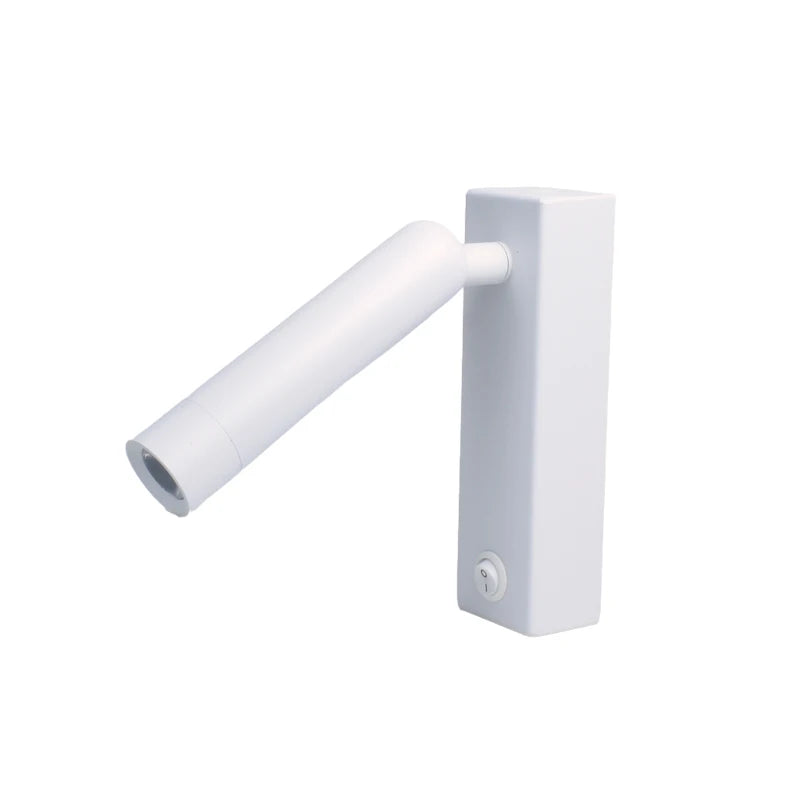 lampe murale moderne led fixée mur blanc noir éclairage chambre coucher aluminium